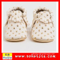 Hot new products for wholesale new style white real leather tassels childrens canvas sports shoes